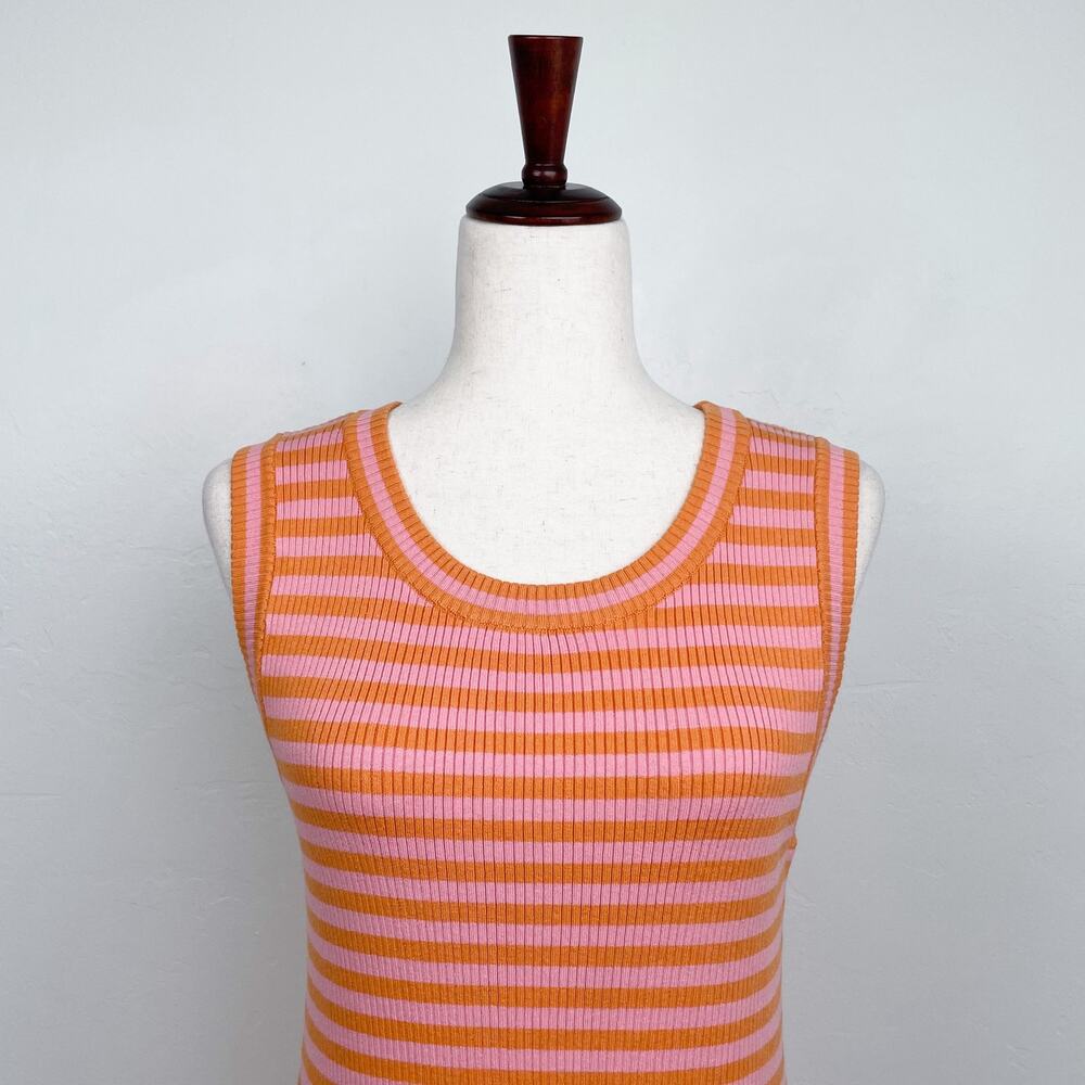 Spell And The Gypsy Collective Calypso Summer Striped Pink Orange Mini Dress MED - Picture 3 of 11